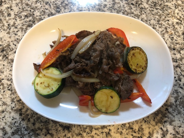 牛肉と野菜炒め