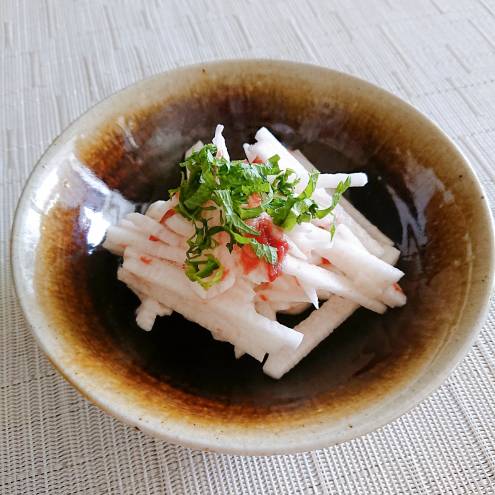 長芋の梅干し合え