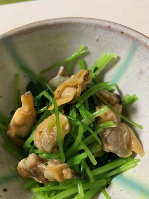 三つ葉のあさりあえ