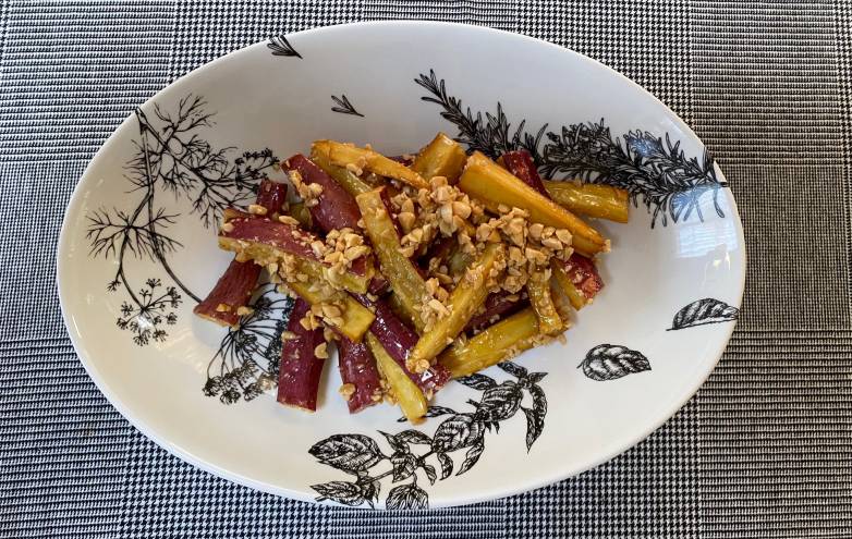 お芋のピーナッツ和え