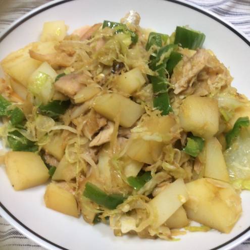 野菜たっぷり和風ポテトサラダ