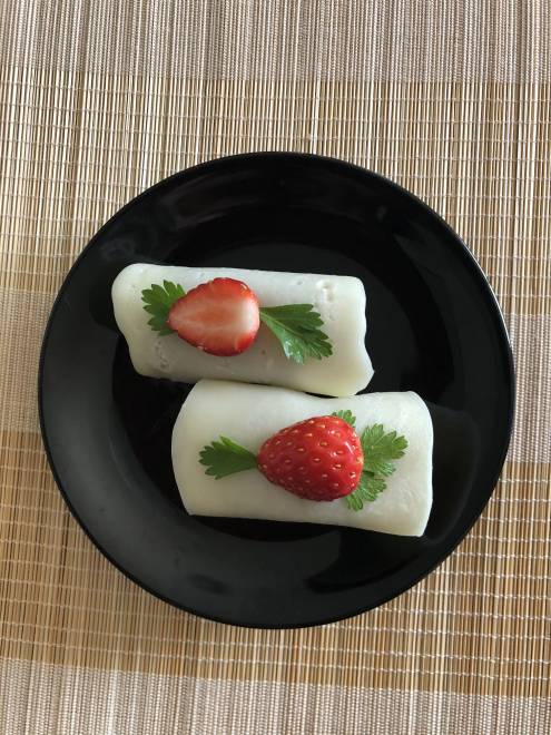 フルーツとあんのミルク白玉ロール