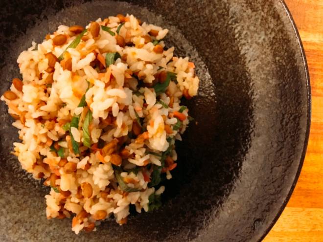 ふっくら納豆炒飯