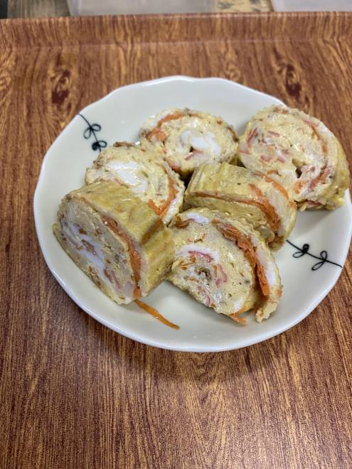 春のオレンジ玉子焼き