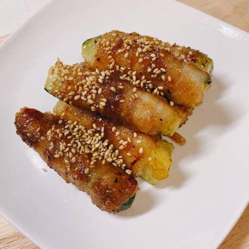 ズッキーニの豚肉巻き
