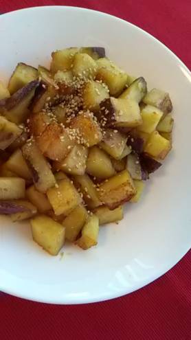 ホクホクさつま芋のコロコロ炒め