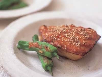 かじきの辛みそ焼き