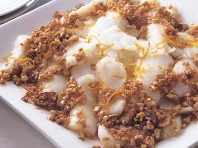 いかのナッツソースがけ