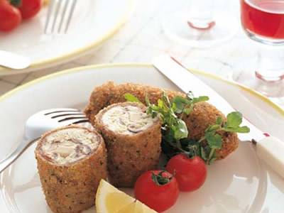 豆腐のビーフロールコロッケ