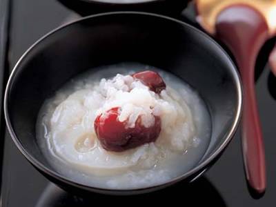 れんこんのおかゆ風デザート