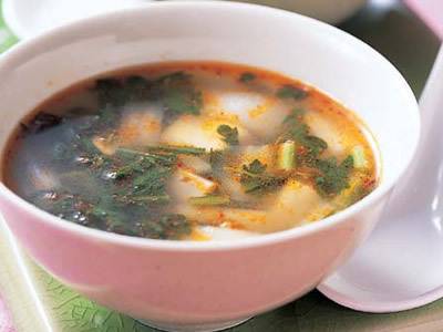 春菊の辛みスープ
