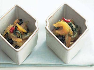 セロリのきんぴら