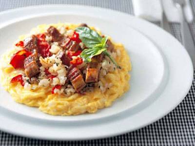 うなぎのオープンオムレツ