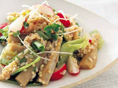 ごぼうの雑穀あえ