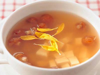 豆腐となめこの簡単スープ