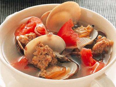 あさりの中国風スープ