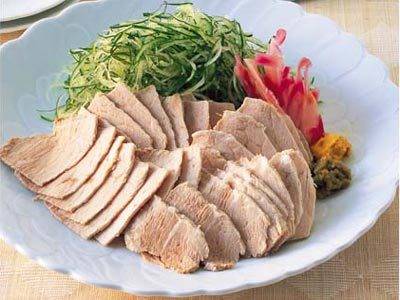 昭和49年の「ゆで豚肉の刺し身とスープ」