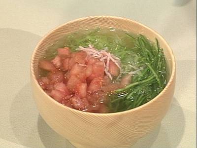 夏野菜の沢煮椀風