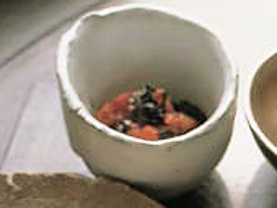 のりと梅干し煮