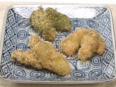 かきの三色三味フライ