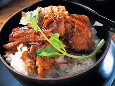 煮豚のせおこわ