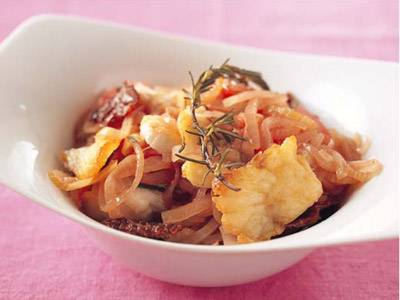 桜鯛と野菜のマリネ