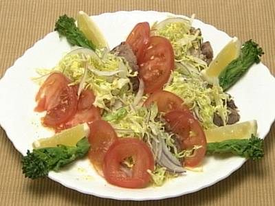 春キャベツとまぐろのサラダ