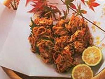 ソーメンの一口おとし揚げ