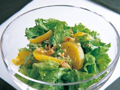 黄桃のサラダ