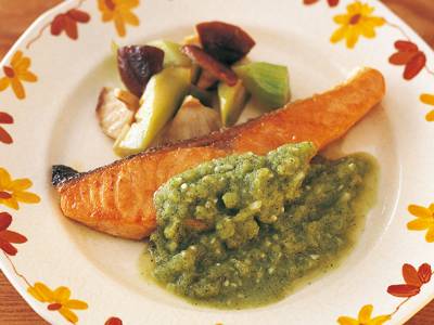 さけのブロッコリーソース