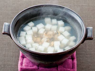 あさりと大根の1人鍋