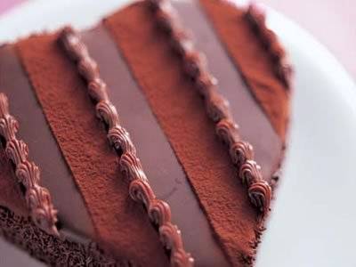 ハートのチョコレートケーキ