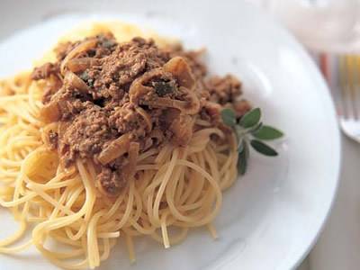 鶏レバーのパスタ