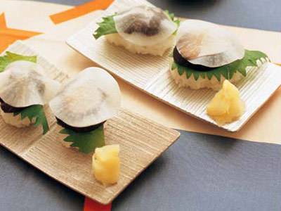 しいたけのミルフィーユずし