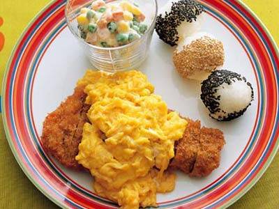 カツたまランチ