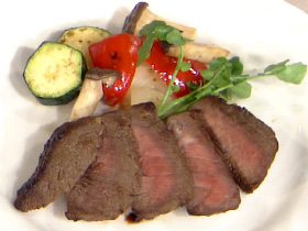 牛もも肉のソテー　～みそバルサミコ風味～