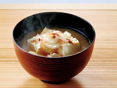 雷豆腐のみそ椀