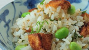 油麩の混ぜご飯