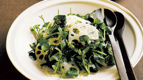 れんこんとクレソンのサラダ