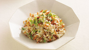 桜えびとセロリのチャーハン