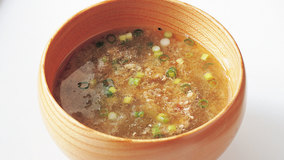 とろろ昆布の焼きみそ汁