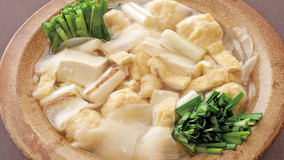 大根といかえびだんごのしょっつる鍋