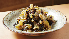 切り干しとひじきのそぼろ炒め煮