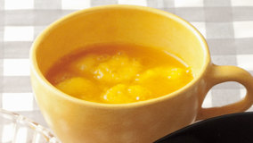 バナナとみかんのホットドリンク