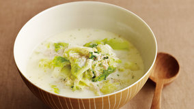 キャベツとツナのクリームスープ