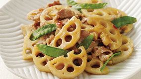 れんこんと豚肉の中国風炒め煮