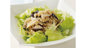 きのこのホットドレッシングサラダ