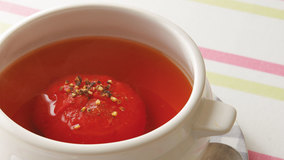 トマトの蒸しスープ