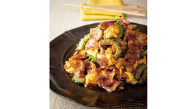 ふわたま豚肉ゴーヤー炒め