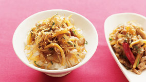 たくあんと豚肉のきんぴら風